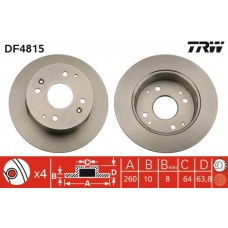 DF4815 TRW Гальмівний диск