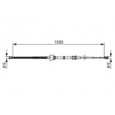 1 987 482 266 BOSCH Тросик, cтояночный тормоз