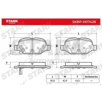 SKBP-0011426 Stark Комплект гальмівних колодок дисковий гальм