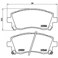 P 78 010 BREMBO Комплект гальмівних колодок дисковий гальм