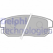 LP1829 DELPHI Комплект гальмівних колодок дисковий гальм