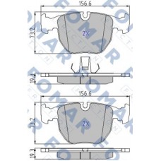 FO 900081 FOMAR Friction Комплект гальмівних колодок дисковий гальм