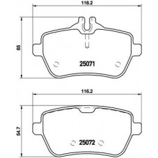 P 50 103 BREMBO Комплект гальмівних колодок дисковий гальм