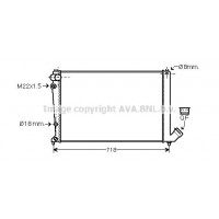 CNA2103 AVA QUALITY COOLING Радіатор охолодження двигуна