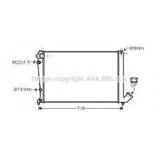 CNA2103 AVA QUALITY COOLING Радіатор охолодження двигуна