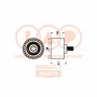 127-21056 IAP QUALITY PARTS Натяжний ролик ремінь ГРМ