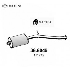 36.6049 ASSO Середній глушник вихлопних газів