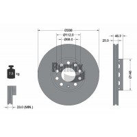 BDS1070HC BENDIX Braking Гальмівний диск
