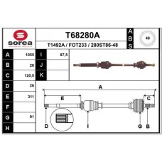 T68280A EAI Привідний вал