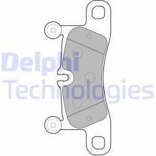 LP2233 DELPHI Комплект гальмівних колодок дисковий гальм