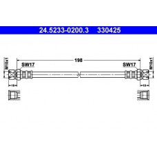 24.5233-0200.3 ATE Гальмівний шланг
