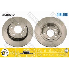 6040692 GIRLING Гальмівний диск
