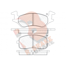 RB0629 R BRAKE Комплект гальмівних колодок дисковий гальм