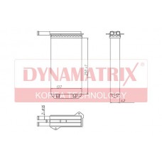 DR71755 DYNAMATRIX Теплообмінник обігрів салону