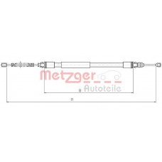 10.4712 METZGER Тросик, cтояночный тормоз