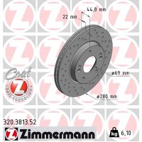 320.3813.52 ZIMMERMANN Гальмівний диск