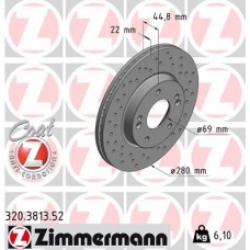 320.3813.52 ZIMMERMANN Гальмівний диск