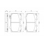 0 986 424 640 BOSCH Комплект гальмівних колодок дисковий гальм