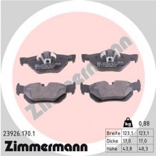23926.170.1 ZIMMERMANN Комплект гальмівних колодок дисковий гальм
