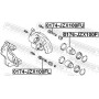 0174-JZX100FL FEBEST Напрямний болт корпус скоби гальма