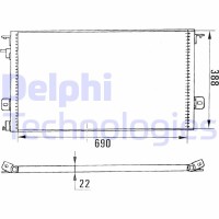 TSP0225135 DELPHI Конденсатор кондиціонера
