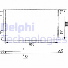 TSP0225135 DELPHI Конденсатор кондиціонера
