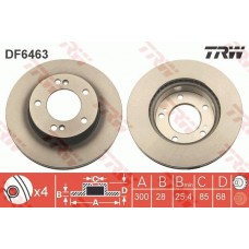 DF6463 TRW Гальмівний диск