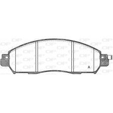 BPA1612.04 OPEN PARTS Комплект гальмівних колодок дисковий гальм