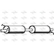 P2378 FENNO Середній глушник вихлопних газів