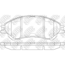 PN9809 NiBK Комплект гальмівних колодок дисковий гальм