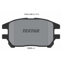 2392901 TEXTAR Комплект гальмівних колодок дисковий гальм