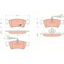 GDB1672 TRW Комплект гальмівних колодок дисковий гальм