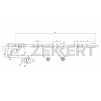 SE-6006 ZEKKERT Датчик частота обертання колеса