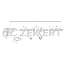 SE-6006 ZEKKERT Датчик частота обертання колеса