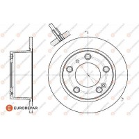 1618862280 EUROREPAR Гальмівний диск