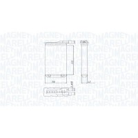 350218489000 MAGNETI MARELLI Теплообмінник обігрів салону