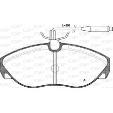 BPA0486.02 OPEN PARTS Комплект гальмівних колодок дисковий гальм