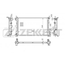 MK-1123 ZEKKERT Радіатор охолодження двигуна