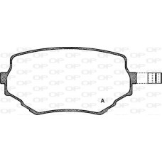 BPA0594.02 OPEN PARTS Комплект гальмівних колодок дисковий гальм