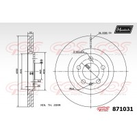 871031 MAXTECH Гальмівний диск