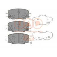 704-10081 IAP QUALITY PARTS КомплеК т гальмівних колодок, дискове гальмо