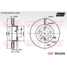 831241 MAXTECH Гальмівний диск