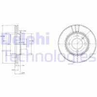 BG2109 DELPHI Гальмівний диск