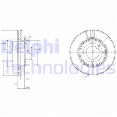 BG2109 DELPHI Гальмівний диск