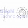 BG2109 DELPHI Гальмівний диск