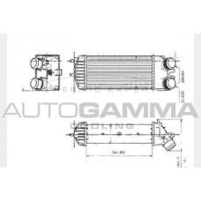104585 AUTOGAMMA Интеркулер