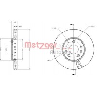 6110760 METZGER Гальмівний диск