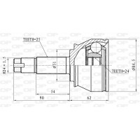CVJ5439.10 OPEN PARTS Шарнирный комплект, Привідний вал