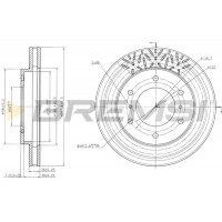 CD7384V BREMSI Гальмівний диск