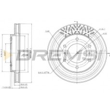 CD7384V BREMSI Гальмівний диск